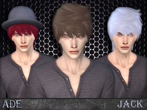 Sims 4 Hairs The Sims Resource Jack Hairstyle By Adedarma Sims