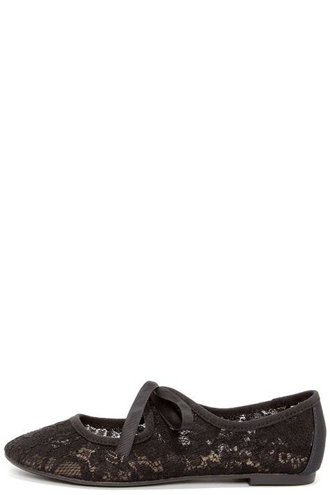 Cute Black Flats Lace Shoes Lace Flats 4900 Lulus