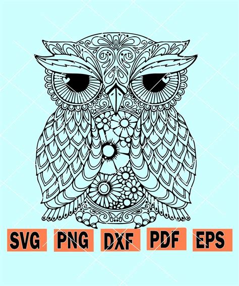 Mandala Owl Svg Free Project Layered Svg Cut File Free Fonts My XXX