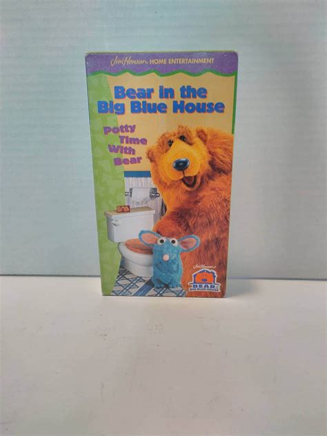 Bear In The Big Blue House Potty Time Con Bear Vhs Probado Etsy México