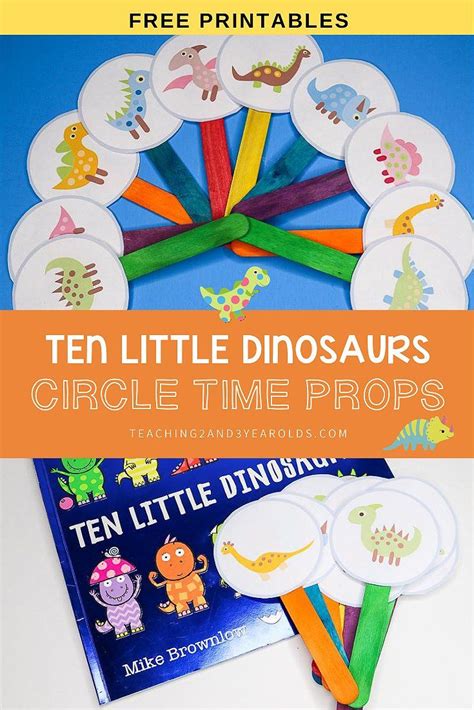 10 Little Dinosaurs Worksheet Count And Circle Super Simple