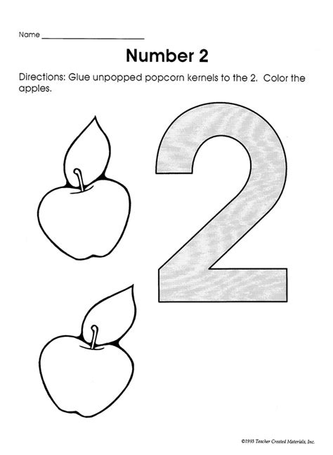 15 Best Images Of Number 2 Worksheets For Preschoolers Free Printable