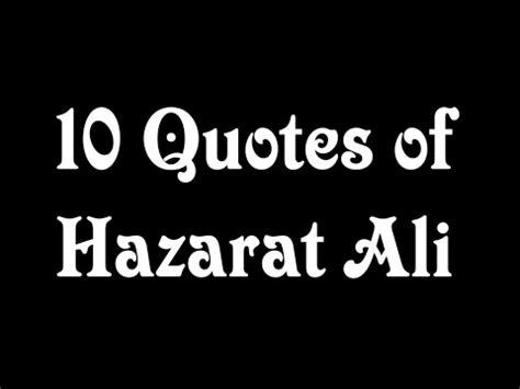 Quotes Of Hazarat Ali Ibne Abi Talib Youtube