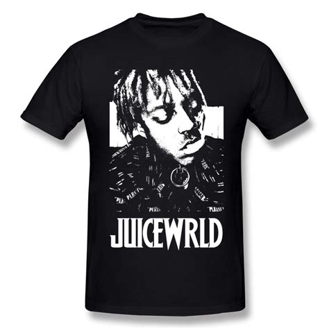 Juice Wrld O Neck Cotton Print Short Sleeve Pullover Mens T Shirts In T