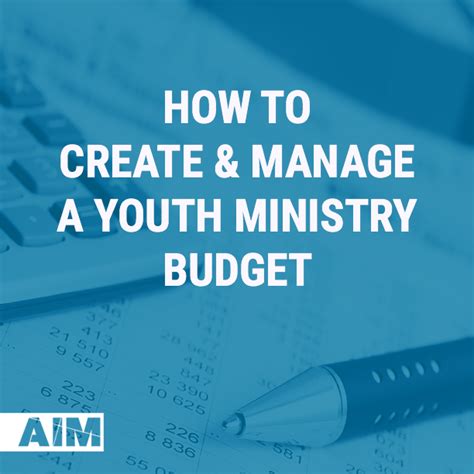 How To Create And Manage A Youth Budget — Ministry League