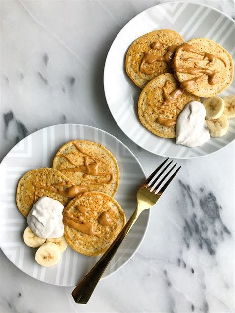 Easy Almond Flour Pancakes With Banana Whipped Cream Recipe Almond