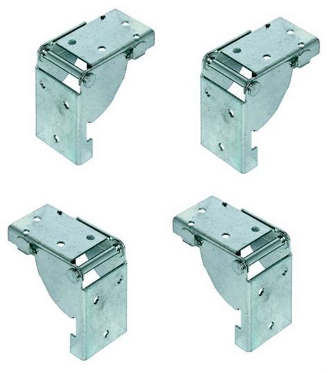The bracket clamps around the legs, just slide onto the leg and lock in place at the desired height using a 25mm (approx) 4mm bolt, tighten enough to stop. 4 Folding Table Leg Brackets Locks in position, open and ...