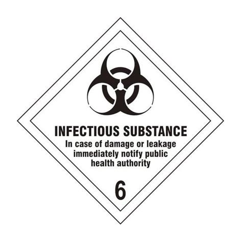 Infectious Substance Class Sav Label Rsis