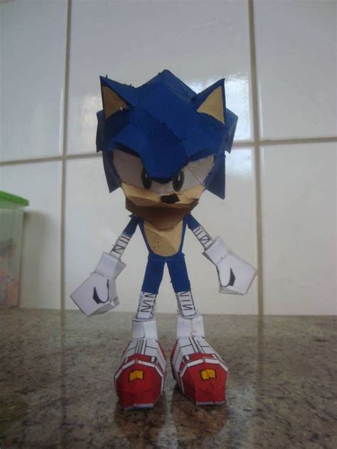 Sonic Papercraft Sonic Boom Version By Augustelos On Deviantart
