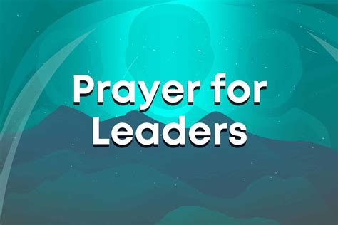 Prayer For Leaders Bride Ministries International