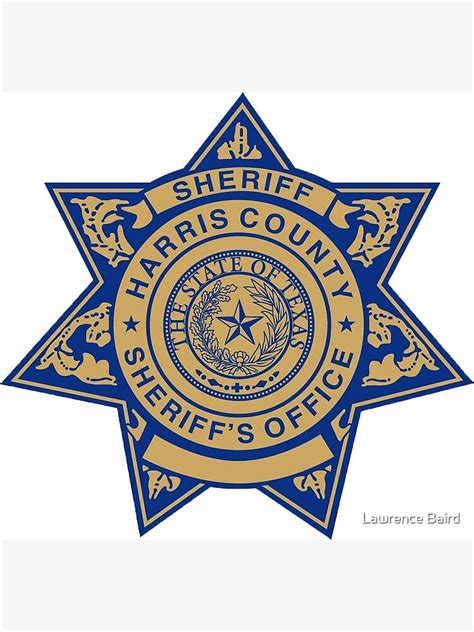 Harris County Sheriff Art Print By Lawrencebaird Redbubble