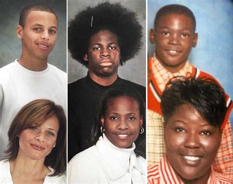 From Left Stephen Curry And His Mother Sonya Curry Year Old
