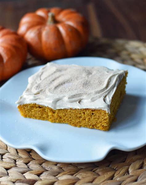 Pumpkin Sheet Cake With Cream Cheese Frosting Modern Honey