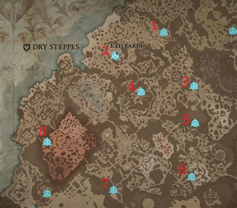 Diablo 4 All Dry Steppes Waypoint Locations Loggygamer