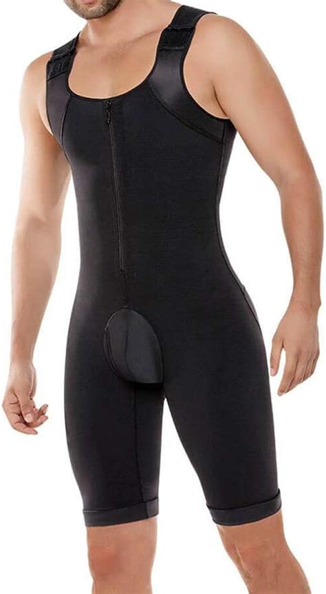 Xokimi Mens Full Body Shaper Compression Bodysuit Shaper Girdle For Gynecomastia