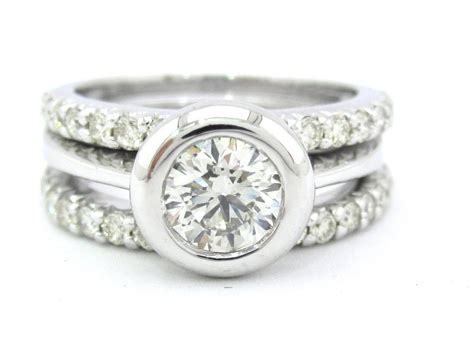 Bezel Set Diamond Engagement Rings