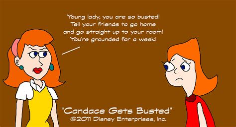 linda flynn fletcher grounds busted candace flynn by mjegameandcomicfan89 on deviantart