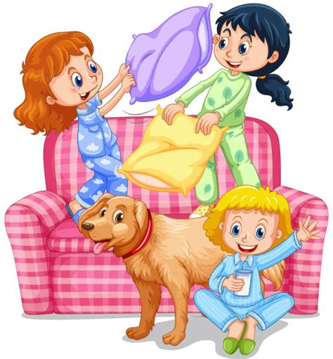 Sleepover Sofa Illustrations Royalty Free Vector Graphics And Clip Art Istock