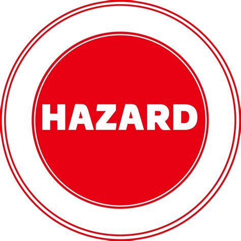 Hazard Warning Hazard Sign Icon Warnings Symbol Template For Graphic