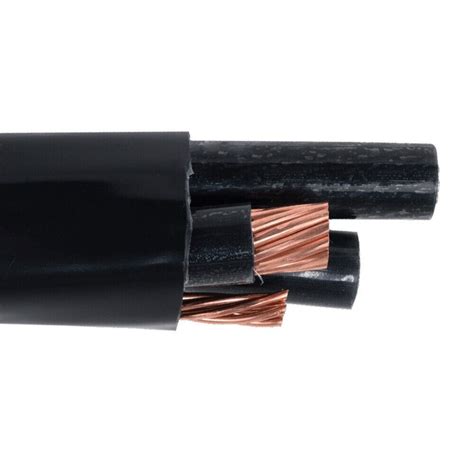 500 4 3 VNTC Tray Cable With Ground Type TC ER PVC Jacket Black 600V