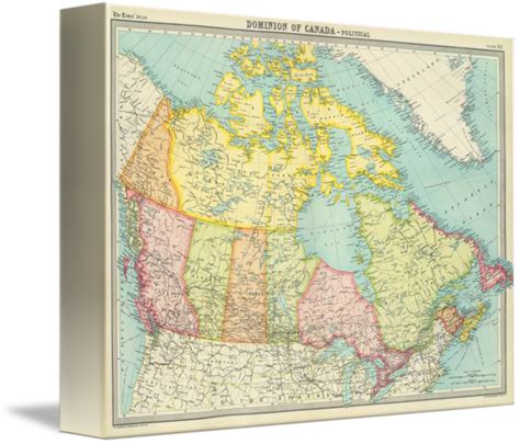 Map Of Canada Vintage Maps Of The World