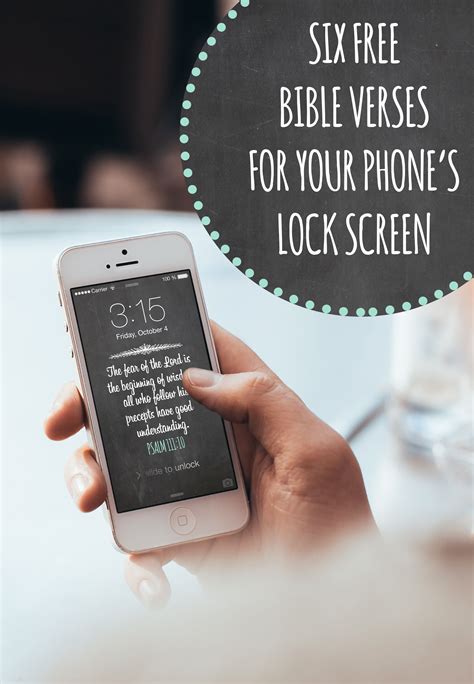 Aesthetic Bible Verse Lock Screen