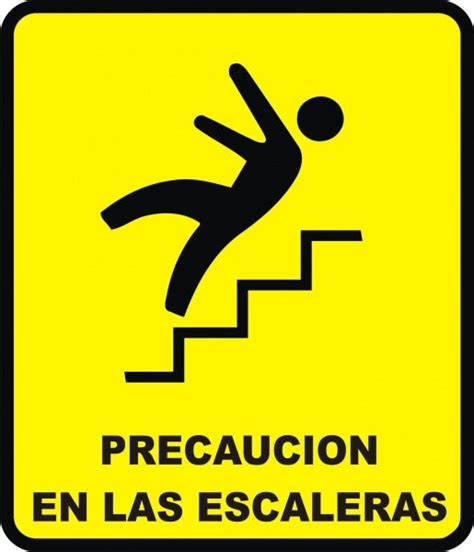 Precaución Escaleras Etinca com Etiquetas Integrales RCM c a