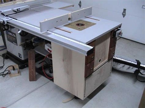 Your project will help create our models autocad. Install a router on table saw extension - FineWoodworking