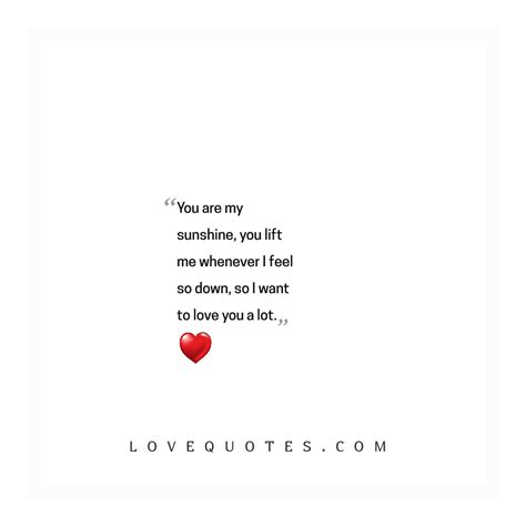 You Are My Sunshine Love Quotes