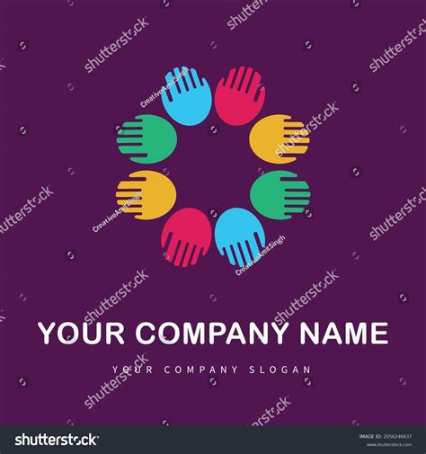Logo Group That Show Unity Stock Vector Royalty Free 2056246637