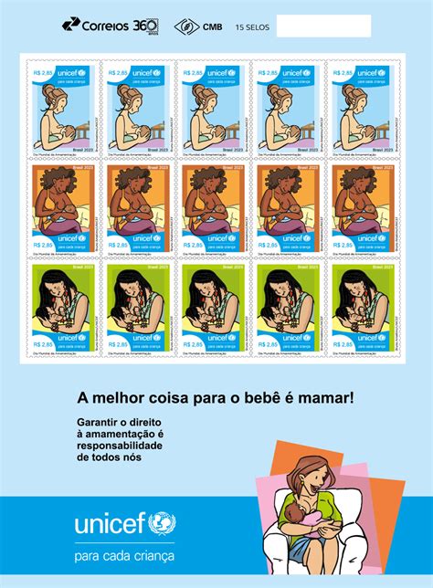 CORREIOS E UNICEF LANÇAM SELOS COMEMORATIVOS IBFAN Brasil