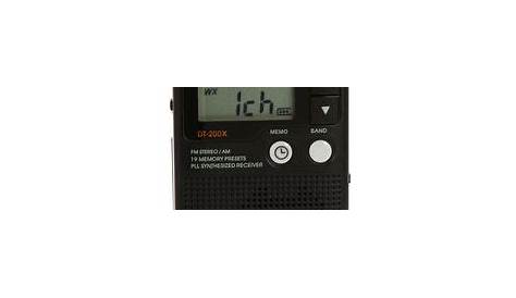 Sangean DT-200X Portable AM/FM Pocket Radio with Built-In Speaker