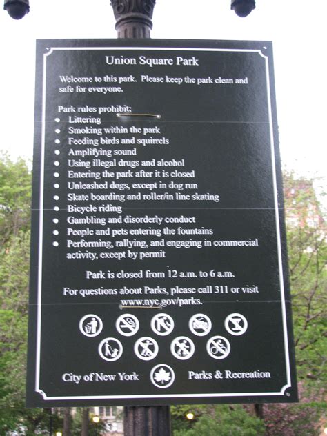 New Park Rules Apr 22 2012