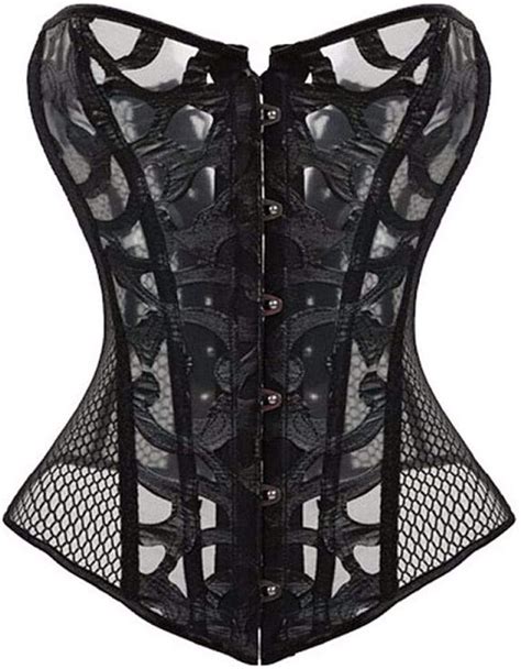 zwym corsets et bustiers hauts grande taille maille noir blanc brocart lingerie corselet