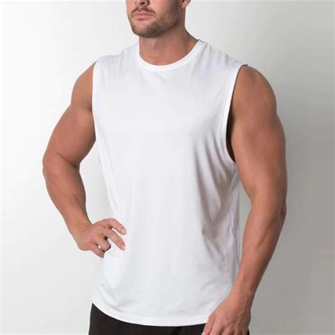 Brand New Plain Tank Top Men Bodybuilding Singlet Gyms Stringer