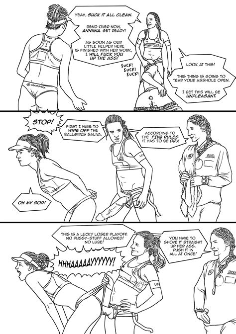 Rule 34 Ana Gallay Anal Anal Sex Anniina Parkkinen Beach Volleyball Buggery Comic Dialogue