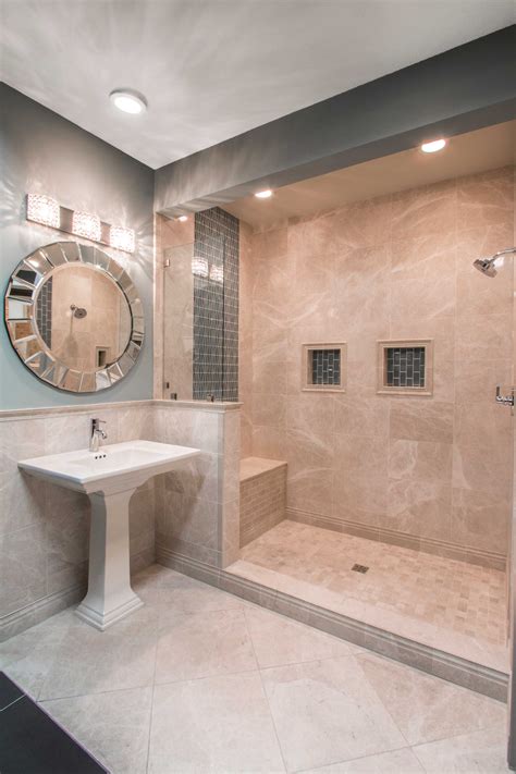 Elegant Beige Bathroom Tile Oyster Polished Marble Floor Tile