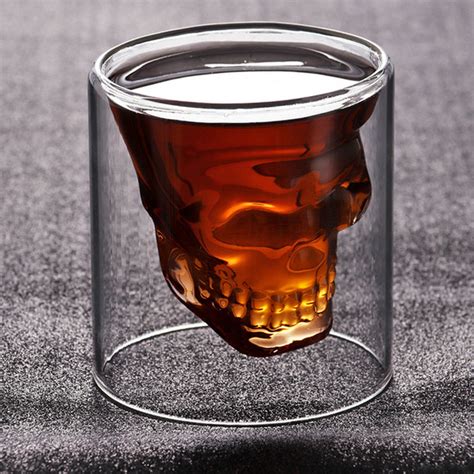 Double Walled Skull Head Whiskey Glass • The Gentleman S Flavor