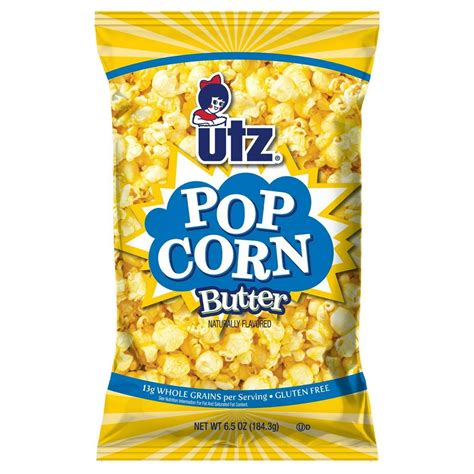 Utz Quality Foods Butter Popcorn 65 Oz Bag 4 Bags