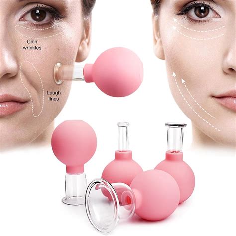 Rubber Massage Body Cups Vacuum Cupping Glasses Face Skin Lifting Body Facial Cups Anti