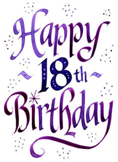 I wish you a very happy birthday. happy 18th birthday images | 18th birthday cards, Happy ...