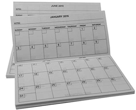 2 2 Year Pocket Calendar 2015 2016 Fits Standard Sized Checkbook