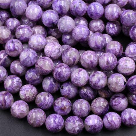 Natural Charoite Beads Gemstone Wholesale Intrinsic Trading