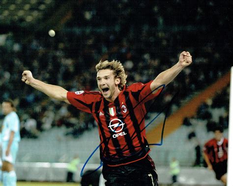 Follow me for updates from the authentic #7!. Andriy SHEVCHENKO Signed Autograph 10x8 Photo AFTAL COA ...