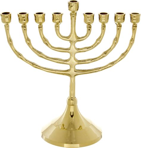 9 Branch Hanukkah Menorah 17cm Chanukah Menora Jewish Hanukiah Ebay