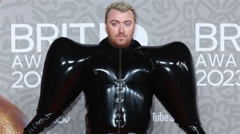 Sam Smith Makes A Bold Fashion Statement In A Inflatable Black Latex