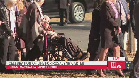 Jimmy Carter Arrives For Wife Rosalynns Funeral