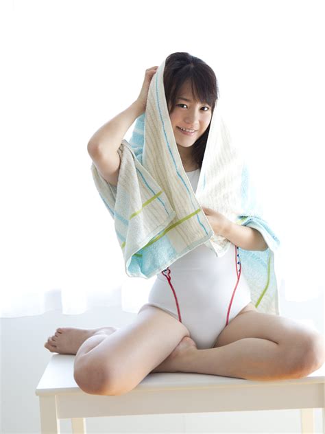 Maki Fukumi Japanese Cute Idol Sexy White Swimsuit Part 2 Photo Porn