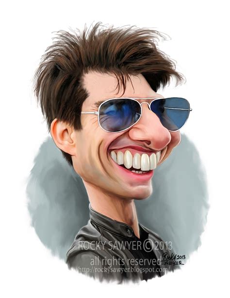 Sawyer Illustration Inc Caricature And Cartoon Art Studio Tom Cruise