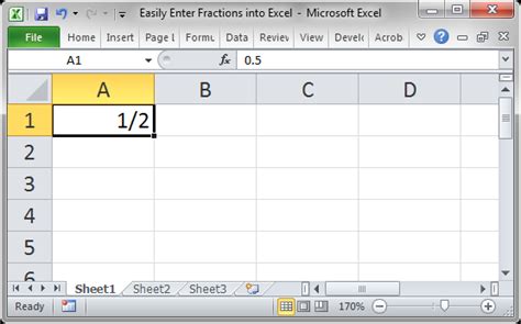 How do you hit enter in excel? Easily Enter Fractions into Excel - TeachExcel.com